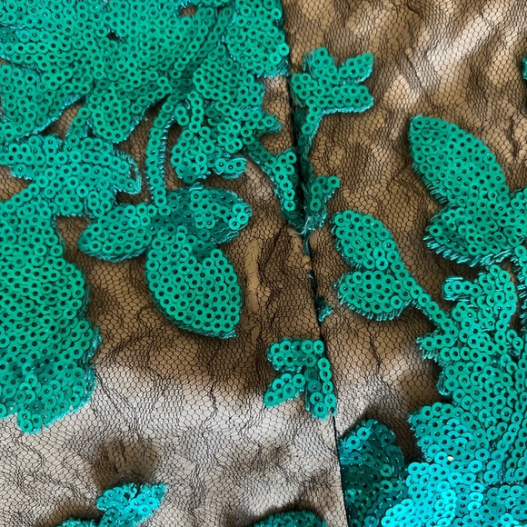 Sequin Green Cocktail Dress - Picture 15 of 16